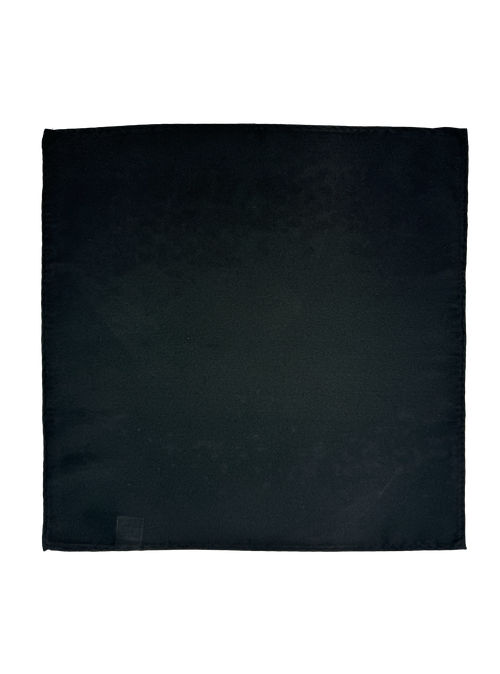 Broadway Black Silk Pocket Square