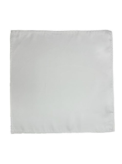 Downtown White Pocket Square