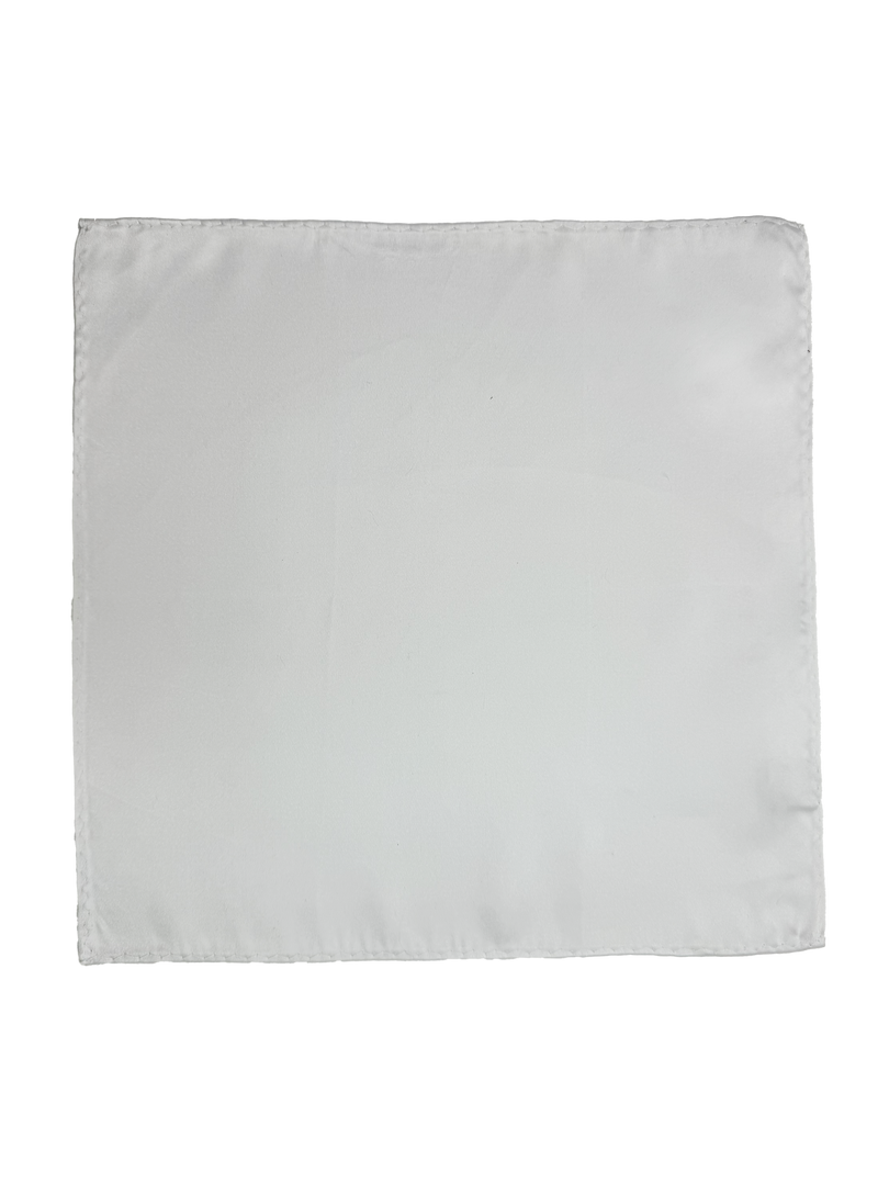 Downtown White Pocket Square