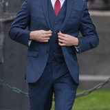 Michel 101 Blue Australian Merino Wool Suit Jacket