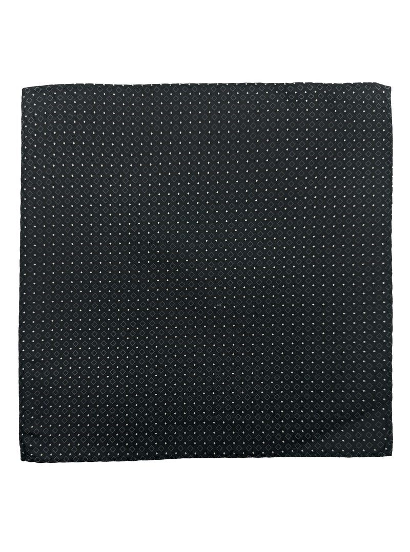 Blue Square Prink Silk Pocket Square