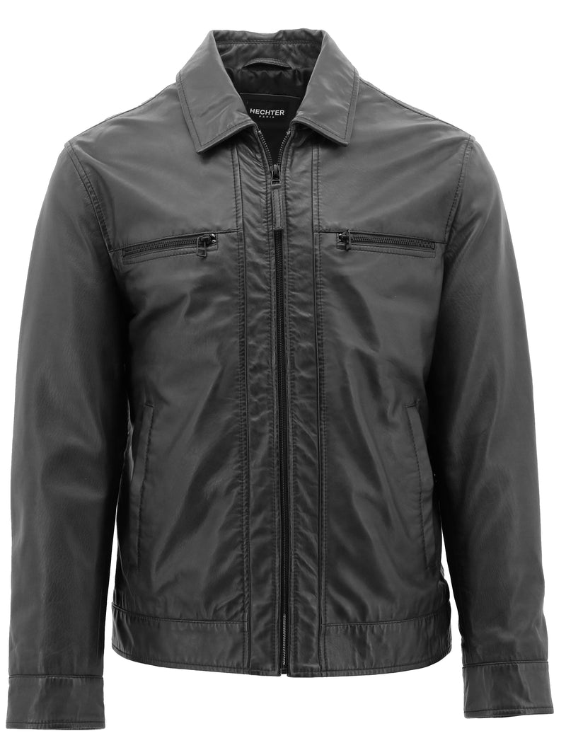 Riom Black Leather Jacket