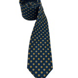 Canal Navy Orange Rosette Tie