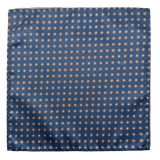 Canal Brown Rosette Pocket Square