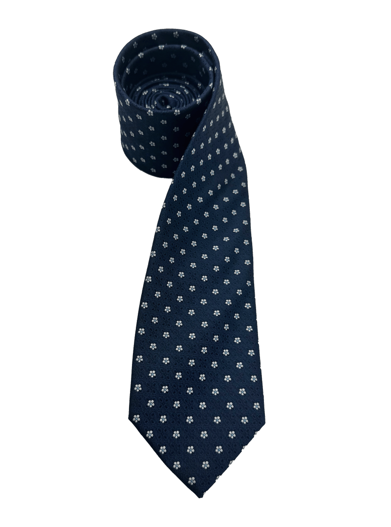 Murray Navy White Floral Tie