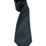 Irving Gunmetal Micro Dot Textured Tie