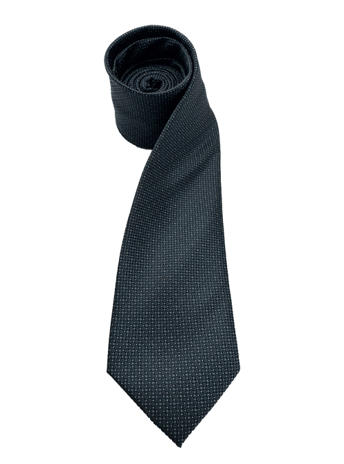 Irving Gunmetal Micro Dot Textured Tie