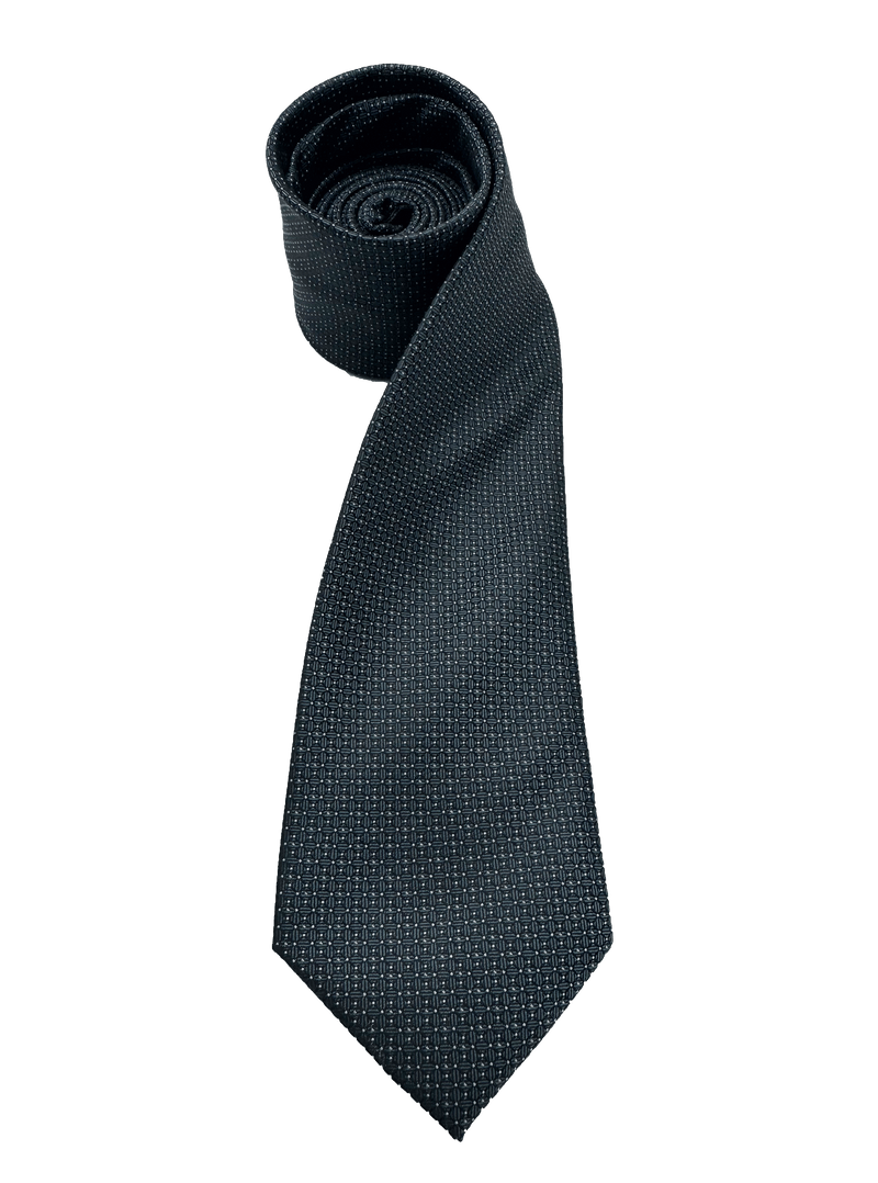 Irving Gunmetal Micro Dot Textured Tie