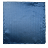 Prince Blue Herringbone Pocket Square