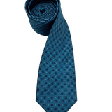 Perry Azure Blue Navy Rosette Tie