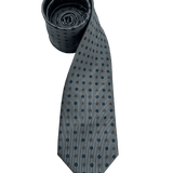 Chambers Gunmetal Navy Floral Motif Tie