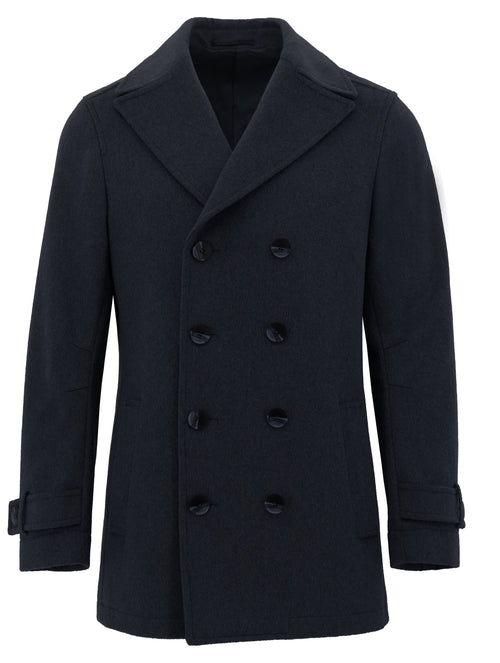 Peabody Navy Double Breasted Overcoat