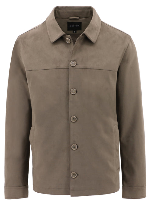 Hobart Brown Microsuede Jacket