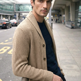 Samy Beige Knit Cardigan