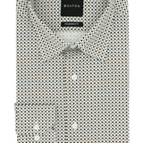 Lennox White Tile Printed Stretch Shirt