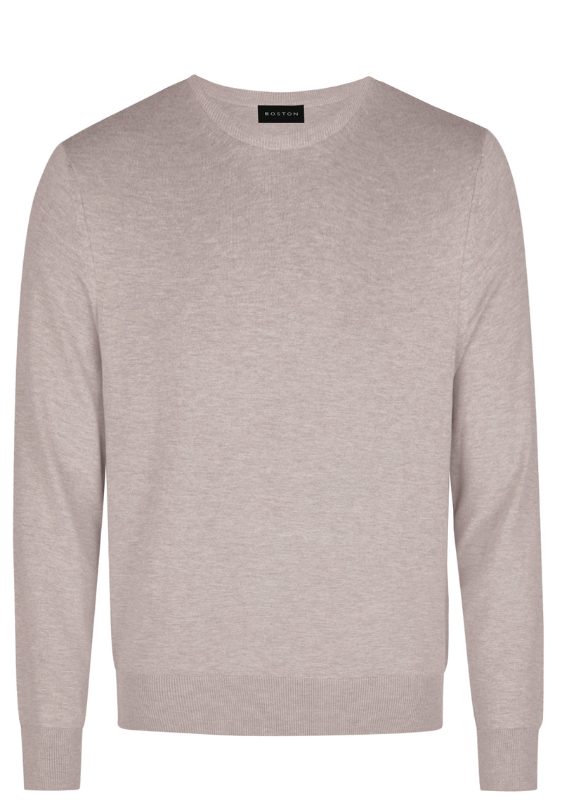 Warm Stone Merino Wool Crew Knit