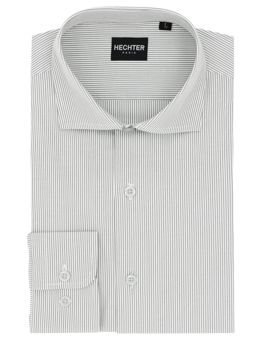 Jacque Business Grey Striped Shirt