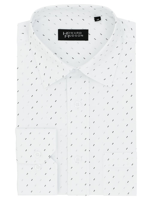 Brooke White Dotted Long Sleeve Shirt