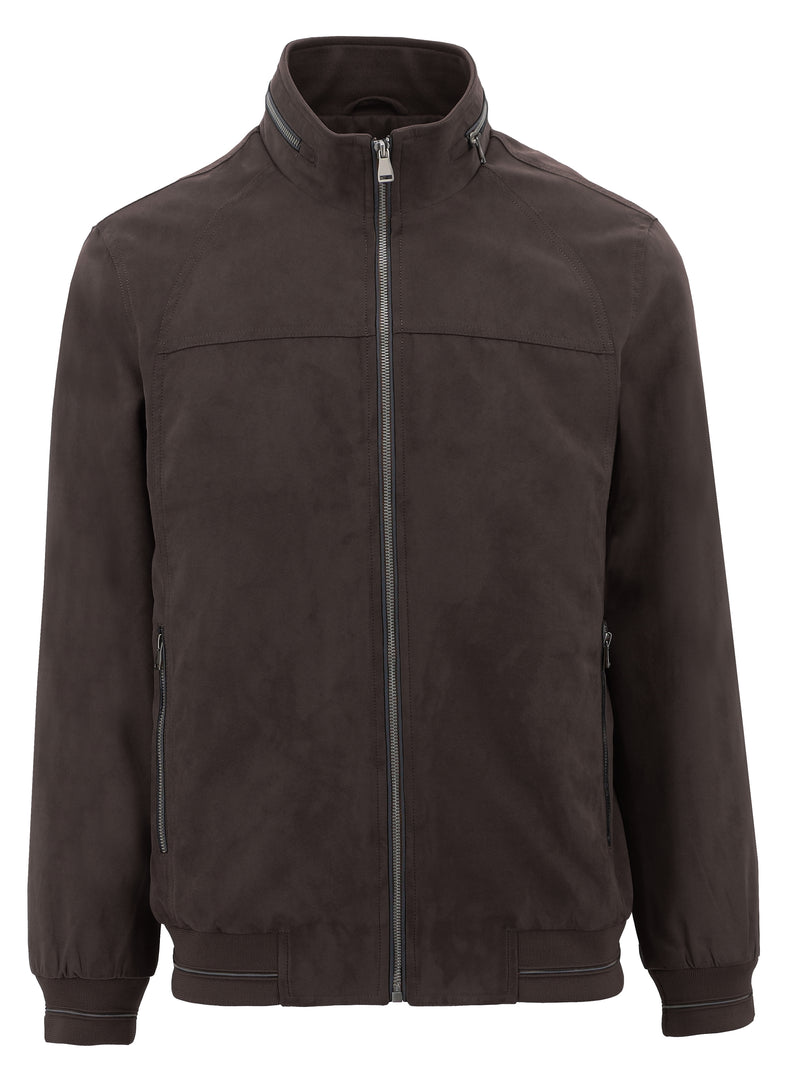 Bobby Chocolate Microsuede Jacket