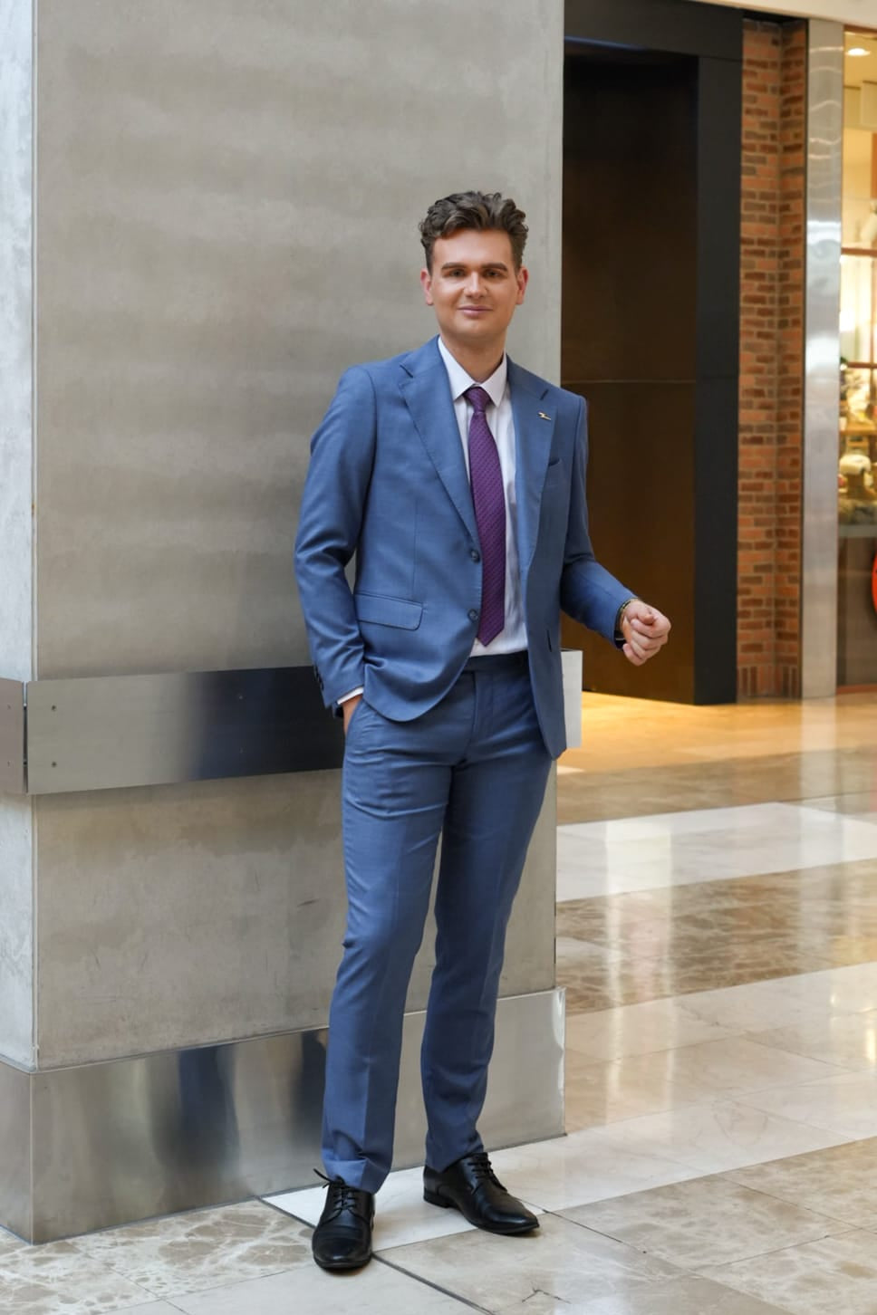 Forli Edward Blue Comfort Stretch Suit