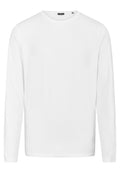 White Long Sleeve Crew