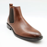 Anton Cognac Leather Chelsea Boot