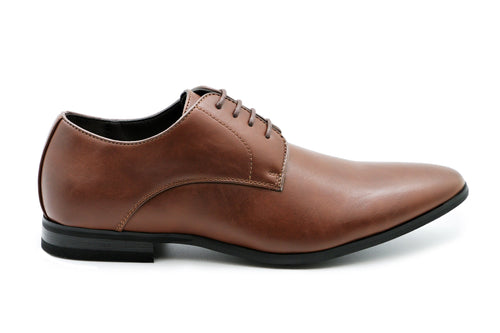 Pisa Tan Vegan Derby Shoe
