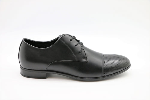 Michael Black Leather Derby Shoe