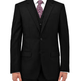 Ryan 106 Black Australian Merino Wool Waistcoat