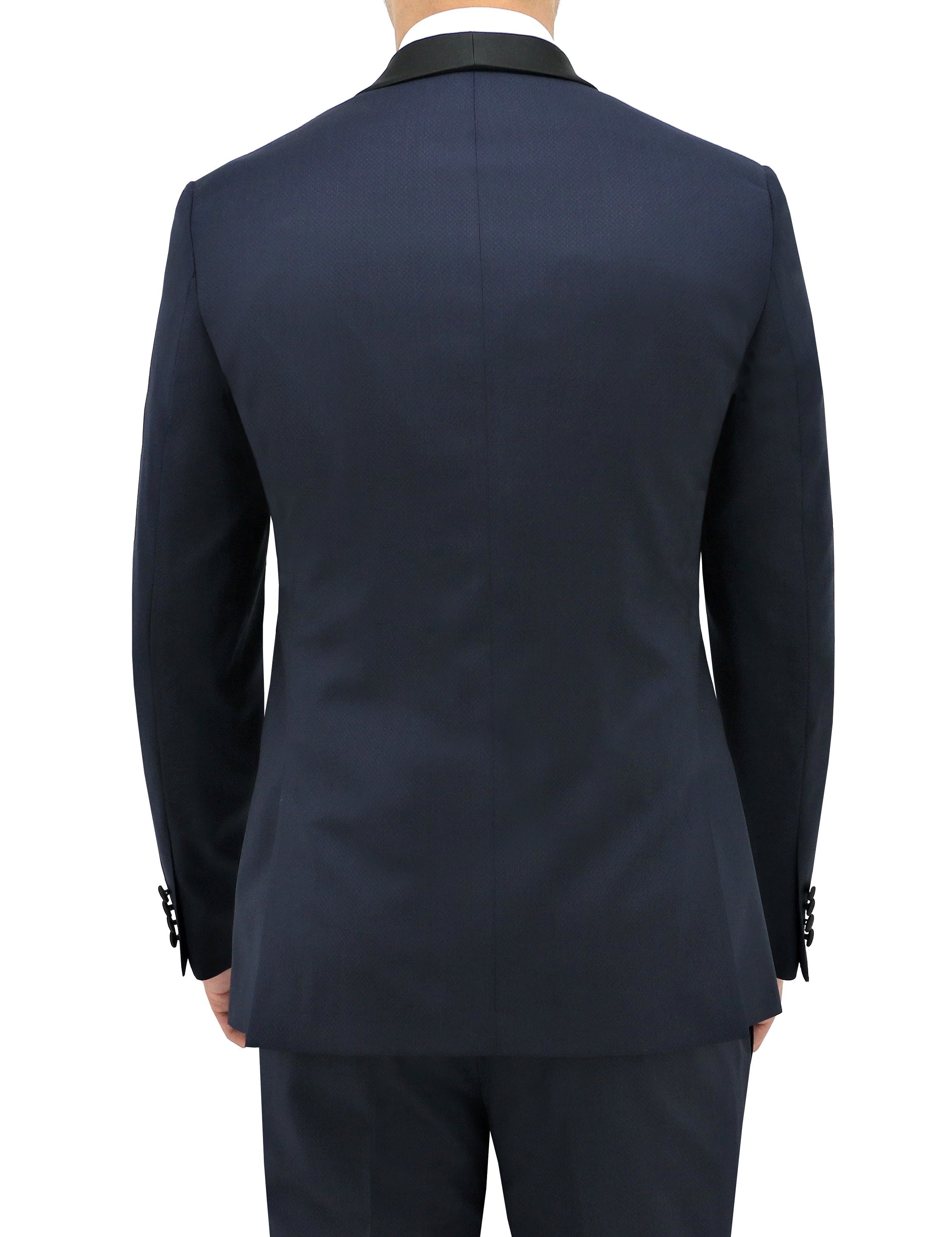 Shawl Shape 203 Navy Australian Merino Wool Dinner Jacket