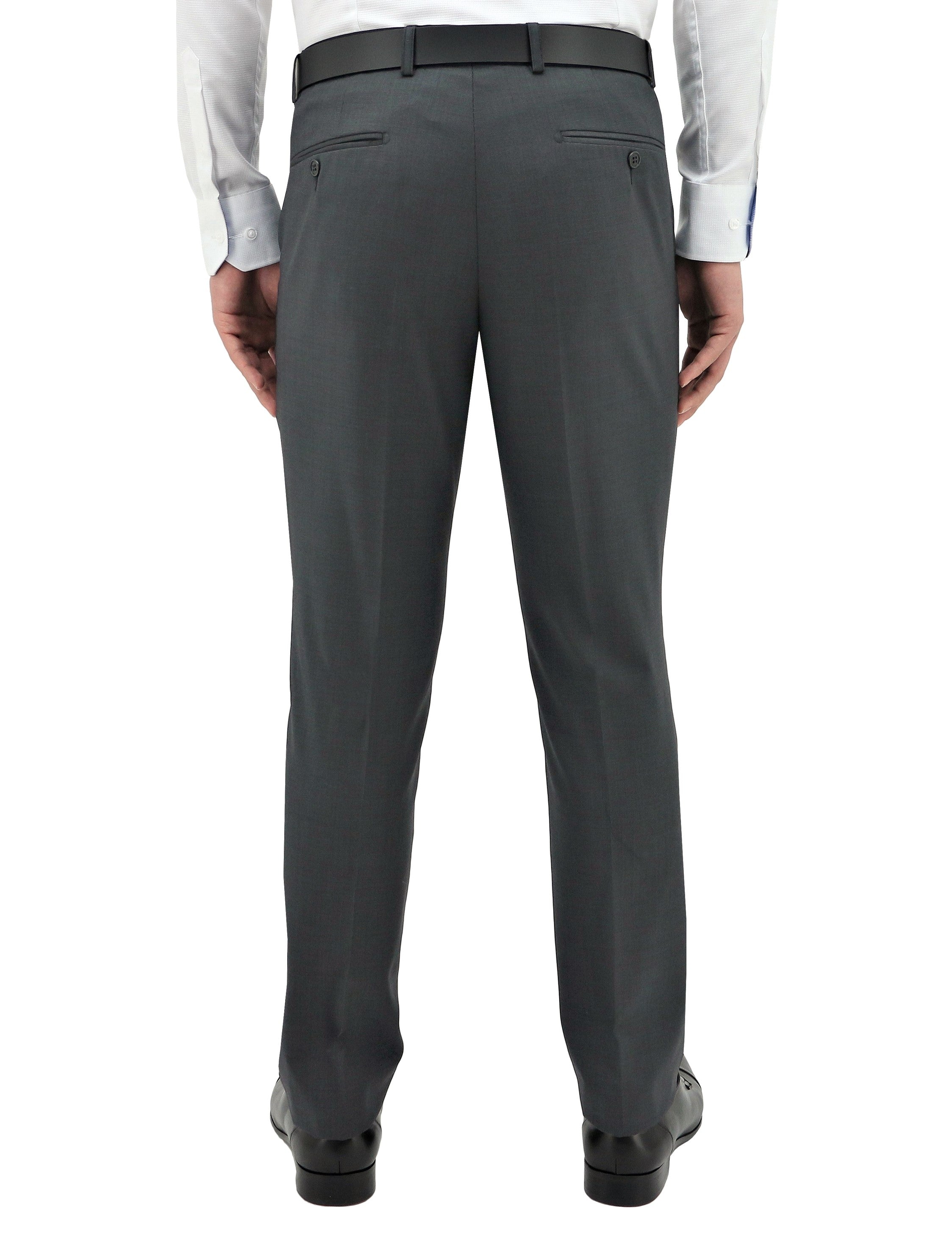 Lyon 704 Grey Australian Merino Wool Suit Trouser