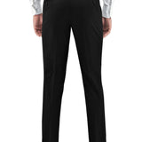 Edward 106 Black Australian Merino Wool Suit Trouser
