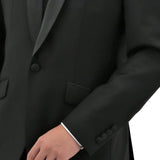 Manta 106 Black Australian Merino Wool Dinner Jacket