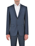 Edward 210 Blue Check Wool Trouser